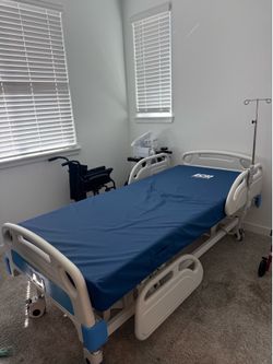 Cama hospitalaria de pacientes.