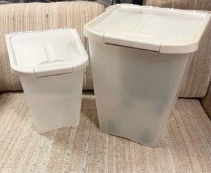 Pet Food Storage Containers Set of 2