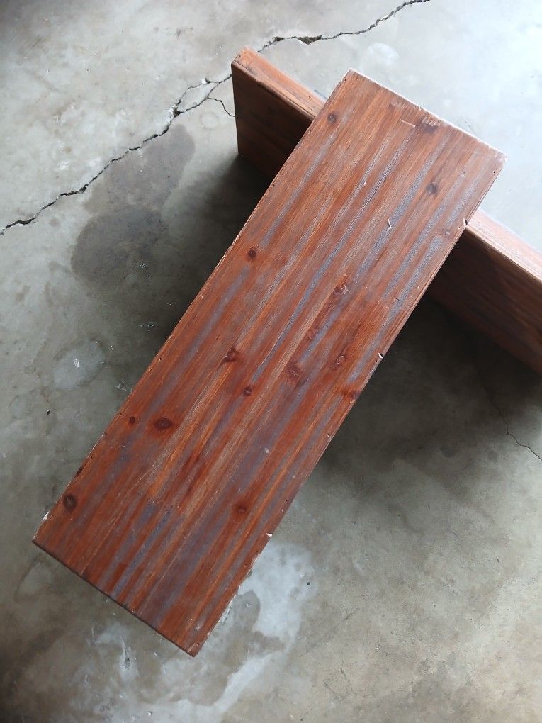Two Wood Shelves