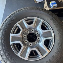 Bridgestone Dueler A/T 275/70/18 And 2026 Ford F250 Wheels