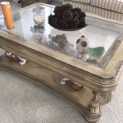 3piece coffee and end tables $675 All Wood 