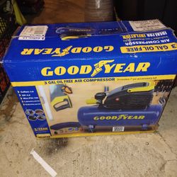  Good Year  Air Compressor  3 Gal 
