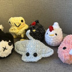 Homemade Plushies Loaf Cat, Mini Chicken, Leggy Frog 🐸 
