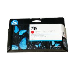 HP 745 130-ml DesignJet Chromatic Red Ink Cartridge, F9K00A