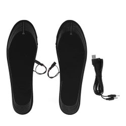 NEW! 1 Pair Electric Heated Shoe Insole, USB Charging, Rechargeable, Customizable 