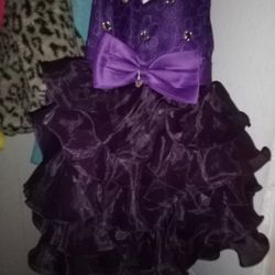 Beautiful Purple Ruffle Dress