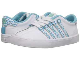 Kswiss toddler 3 1/2 White Bachelor button Trim leopard