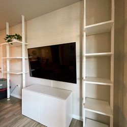 IKEA Elvarli Shelf System and Cabinet