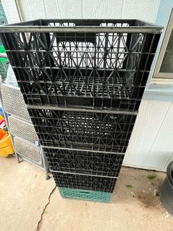 Milk Crates Multiple Different Ones Storage Boxes
