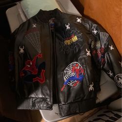 Spider-Man  Leather Jacket Boys 2xl