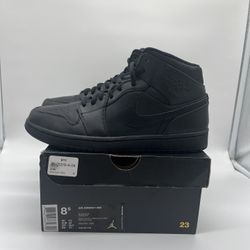 Jordan 1 Mid Black Size 8.5