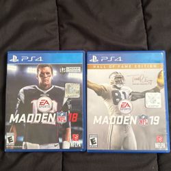 Madden 18 & 19