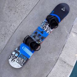 153cm Gnu Snowboard with New K2 Bindings