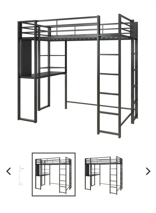 Brand New Loft Bed With Desk & Shelves