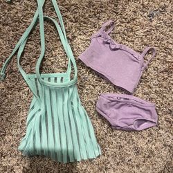 18 Inch Doll Swim Suit And Coverup- American Girl, Our Generation, Journey Girls