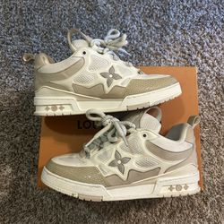 Lv Skate Shoes Beige (replacement box)