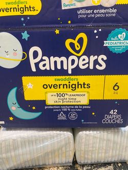 Pampers Swaddlers Overnights Size 6 Diapers 42ct