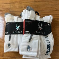 NWT Spyder Men's Crew Socks 12 pairs 