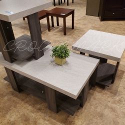 Boris 3-Piece Cocktail Table Set – Faux Marble