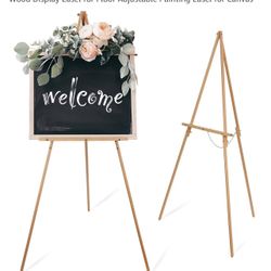 63 Wooden Easel Stand for Sign Dual-use Retail $30