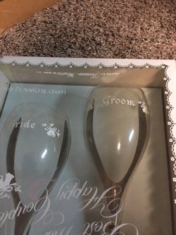 Bridal party glasses