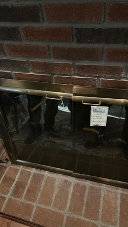 Fireplace glass door