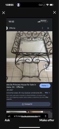 Mesa de Princess house