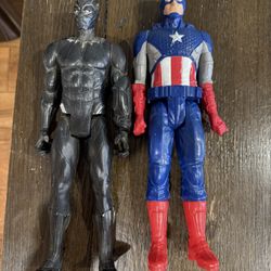 Captain America and Black Panther Action Figure Set