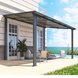  8' x 12' Hardtop Gazebo Outdoor Aluminum Pergola ​For Garden, Patio, Backyard-​black $350  📍 Warehouse Address: 2745 Boone St Columbia, SC 29204 (Be