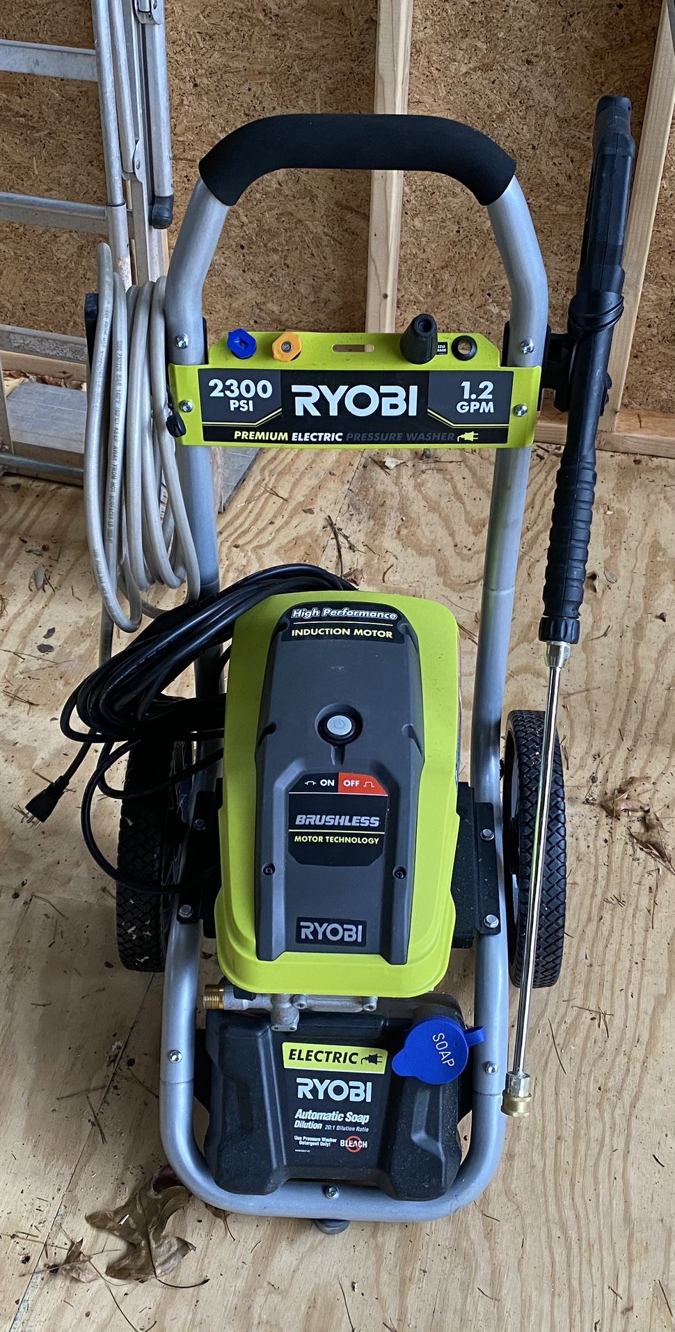2300 psi brushless, Ryobi Electric Pressure Washer