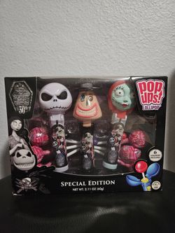 Disney Tim Burton's The Nightmare Before Christmas Special Edition Pop Ups Lollipop Gift Set