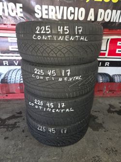 225 45 17 Set 4 CONTINENTAL INSTALADAS POR 320