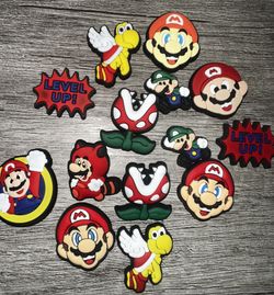 Super Mario 14 Croc Charms All New!!!