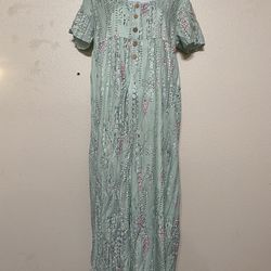 Muumuu Style Relaxed Fit Dress (Size: M)