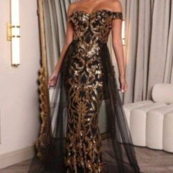 Fashion Nova- Sequence Dress  Size Small