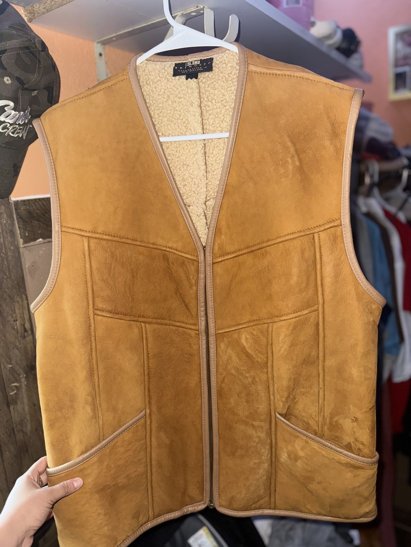 Skin Deep  Vest Lambskin Suede Leather