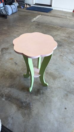 Flower Side Table or Nightstand