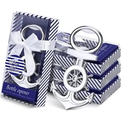 Silver Card Box | Anchor Bottle Opener Favors
