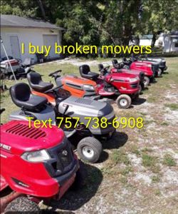 Cash for broken / unwanted and used small engine and lawn equipment