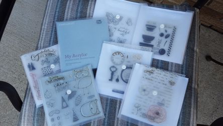 Close to the heart rubber stamps, all 7