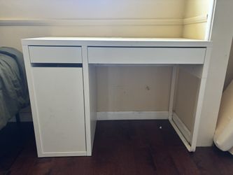 White IKEA Desk