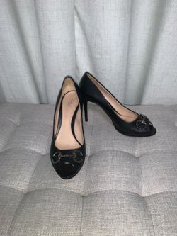 Black Leather Gucci Heels – Size 39