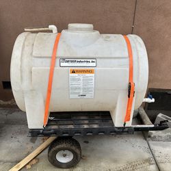 110 Gallon Water Tank With Trailer 