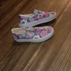 Flower Slip On Vans 