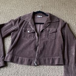 cropped corduroy jacket