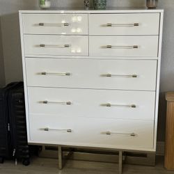 White Tall Dresser