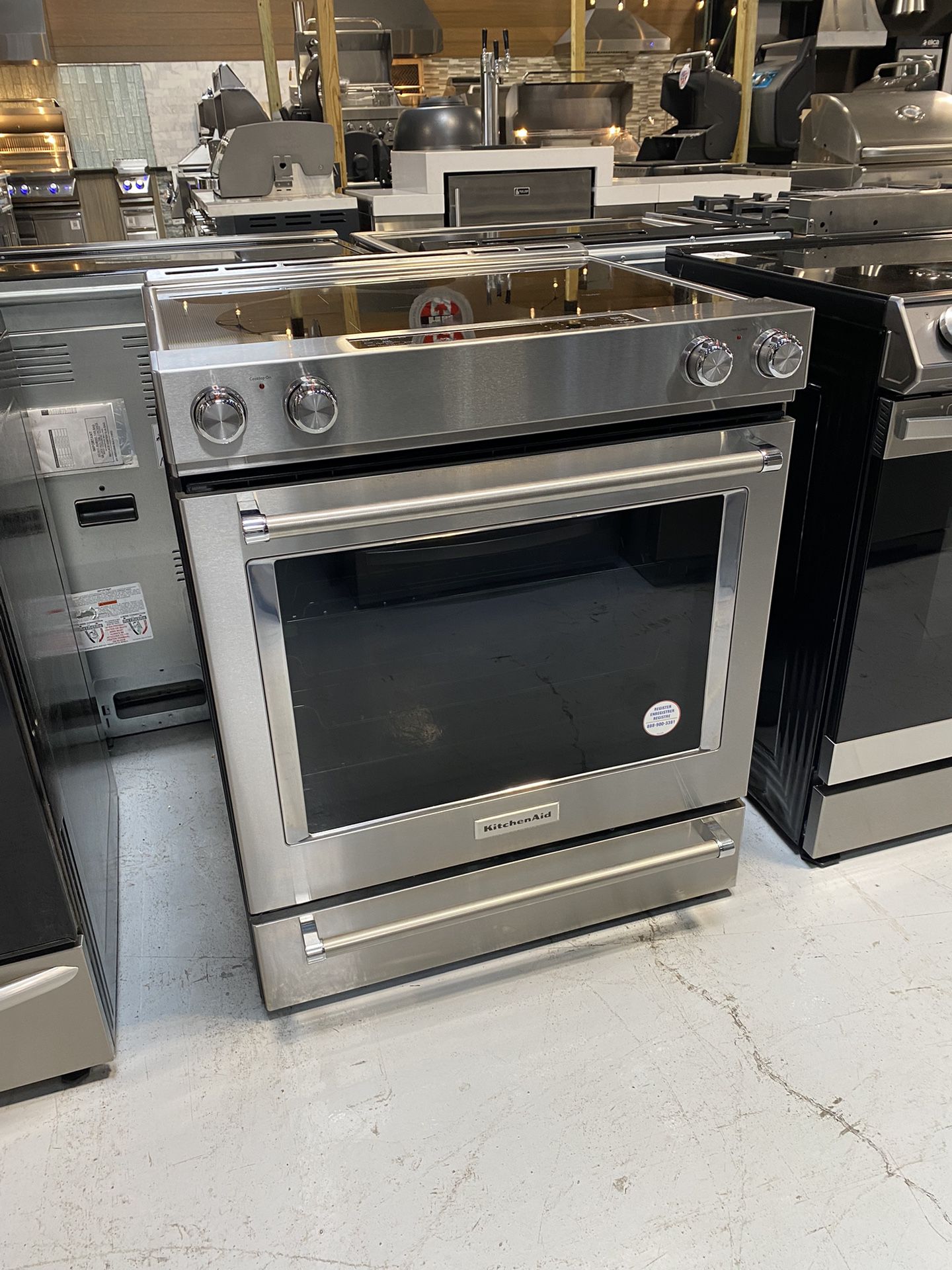 Stainless Steel 30” 5-Element Electric Convection Slide-In Range