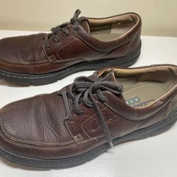 Clarks XTR Lite Mens Casual Brown Shoes 8.5M Leather Upper Comfortable Versatile