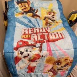 Paw patrol sleeping bag and pillow
