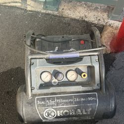 NEED GONE Kobalt 3-gallon portable electric hot dog air compressor